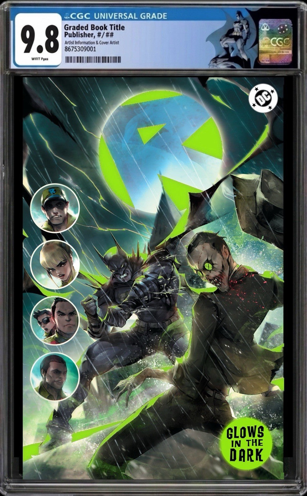
                  
                    ABSOLUTE BATMAN #20 CGC 9.8🔥 IVAN TAO  GLOW-IN-THE-DARK VARIANT LMT 1K
                  
                