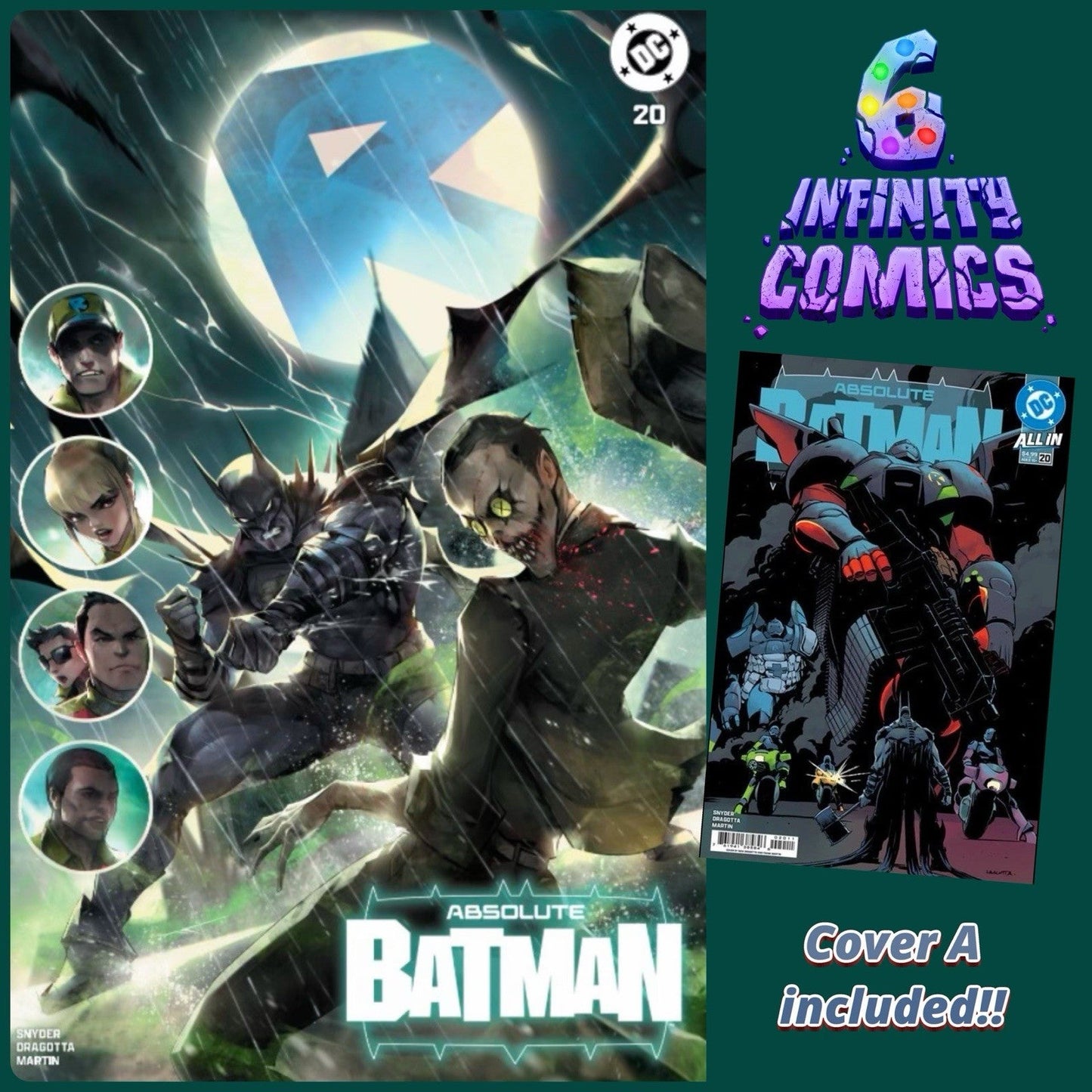 
                  
                    ABSOLUTE BATMAN #20 🦇🔥 IVAN TAO TRADE DRESS INFINITY6COMICS
                  
                