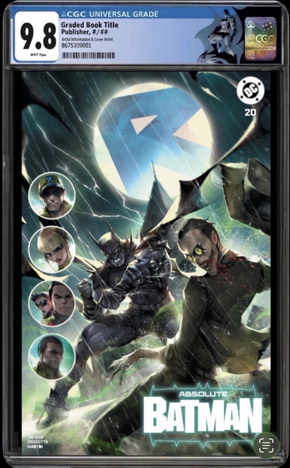 
                  
                    ABSOLUTE BATMAN #20 CGC 9.8 🔥 IVAN TAO TRADE DRESS
                  
                