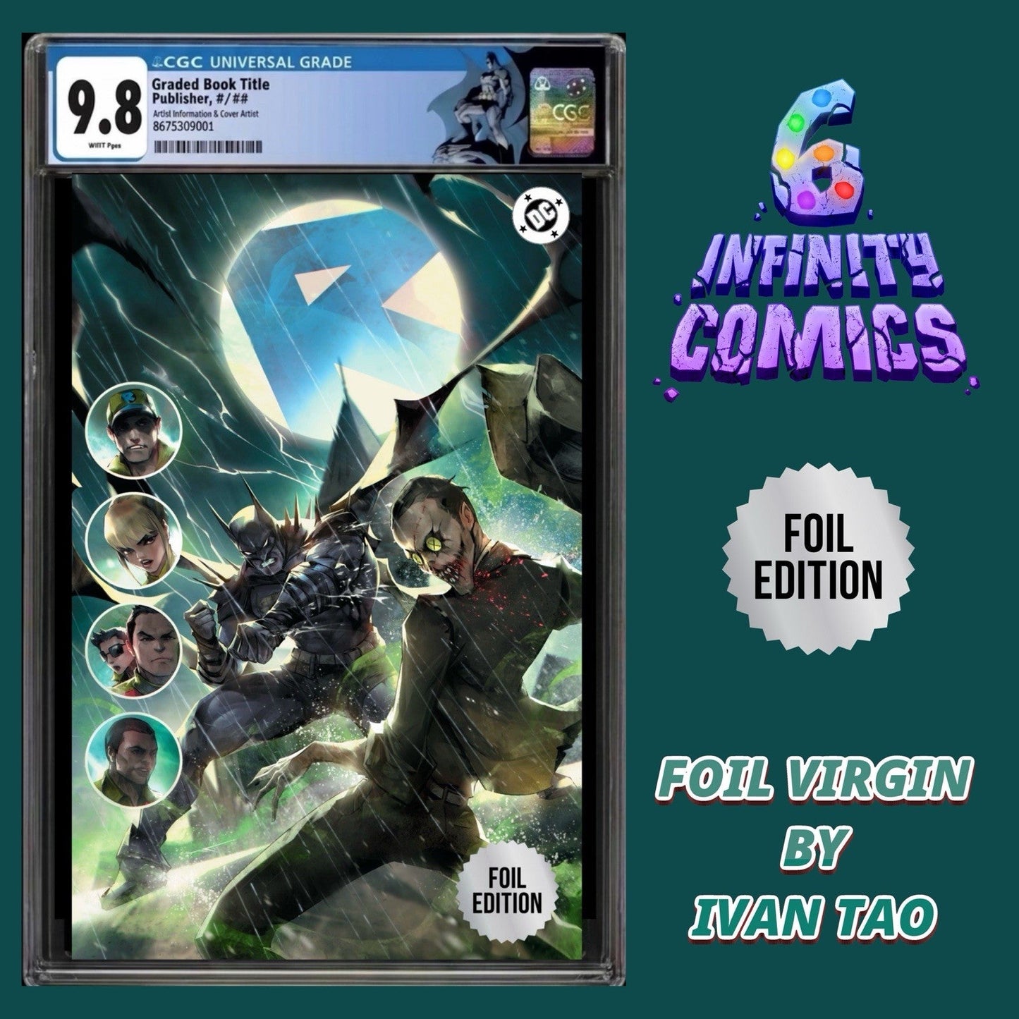 
                  
                    ABSOLUTE BATMAN #20 CGC 9.8🔥 IVAN TAO VIRGIN FOIL
                  
                