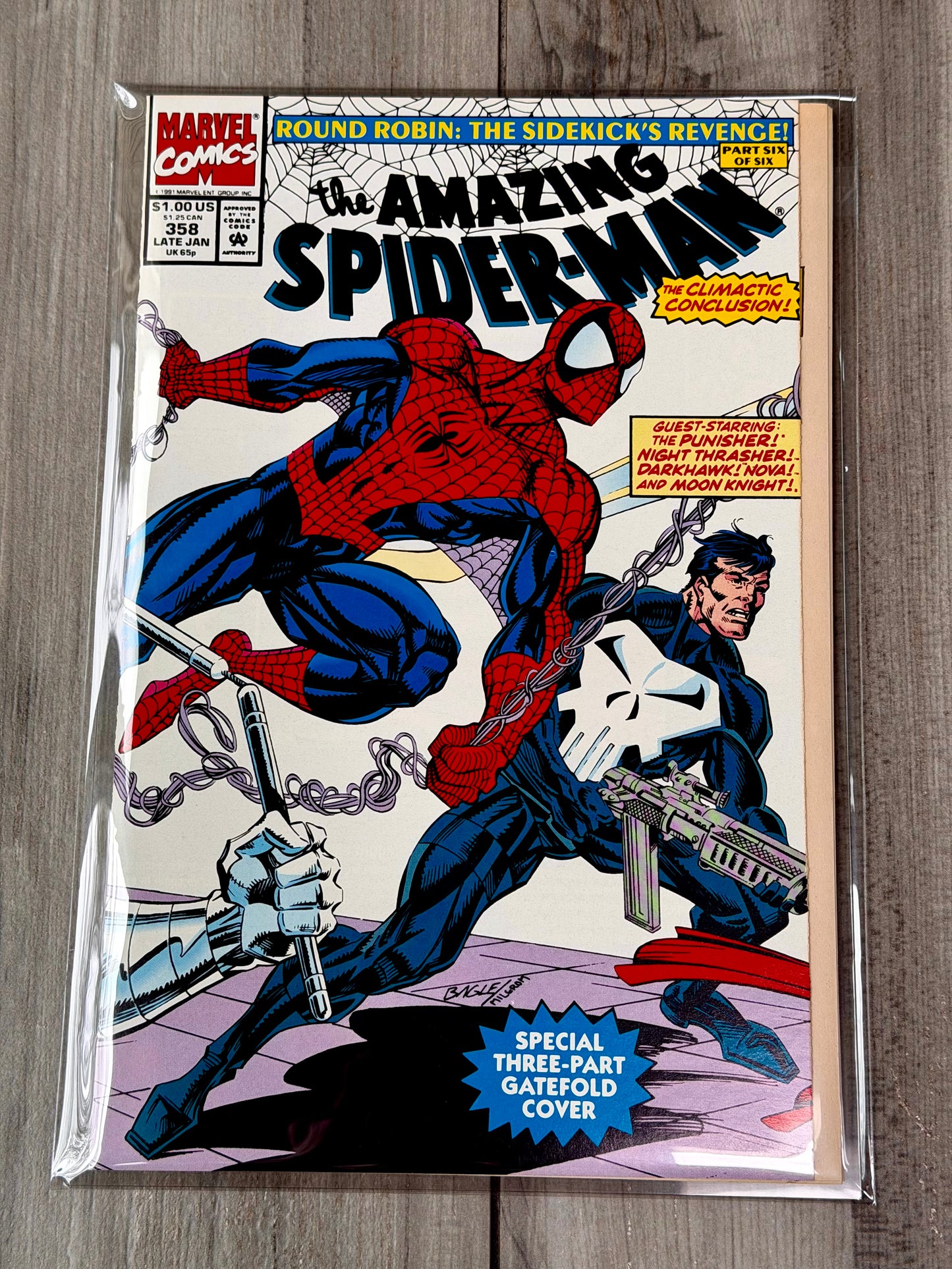 
                  
                    Amazing Spider-Man Wraparound Gatefold issue #358
                  
                