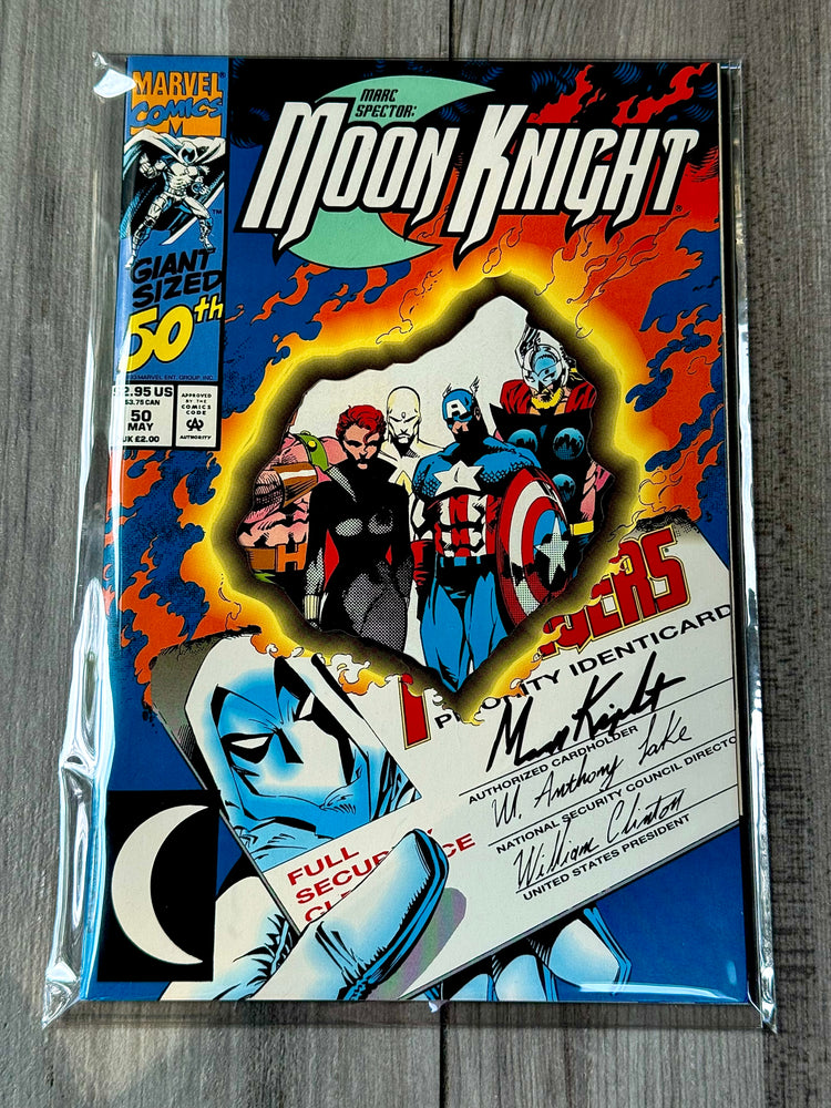 
                  
                    Moon Knight Die-Cut Cover issue #50
                  
                