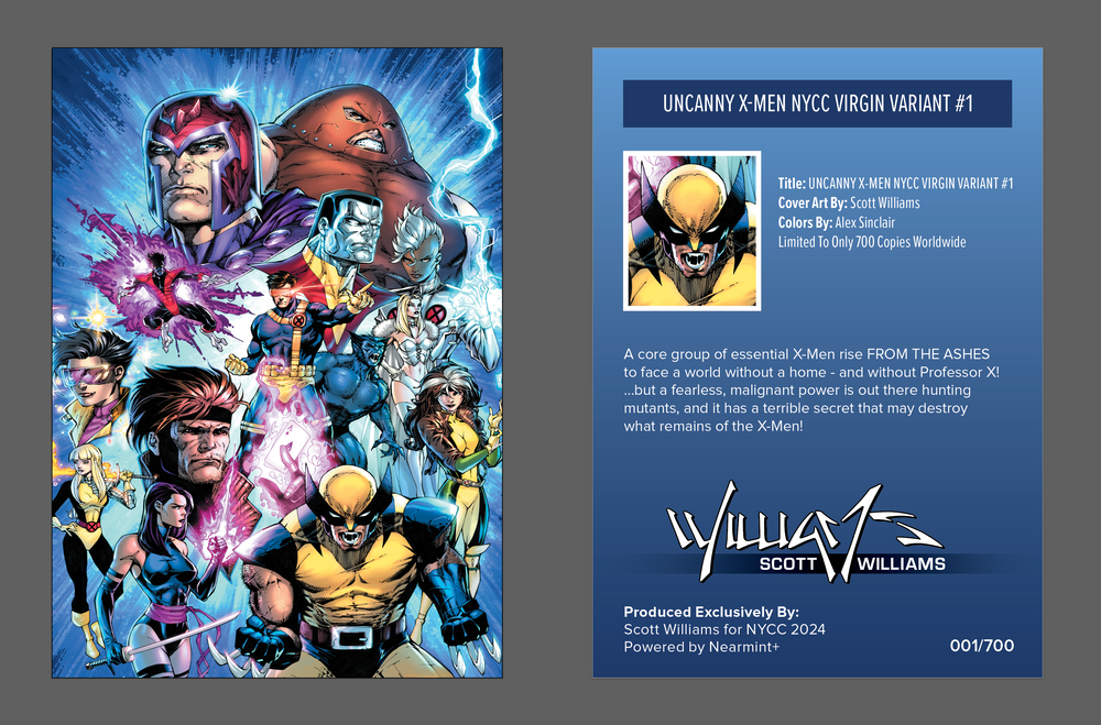 Realm of X #1 NYCC限定 ヴァージンヴァリアント アメコミリーフ Uncanny X-MEN NYCC Virgin Variant issue #1 – NearMintPlusComics