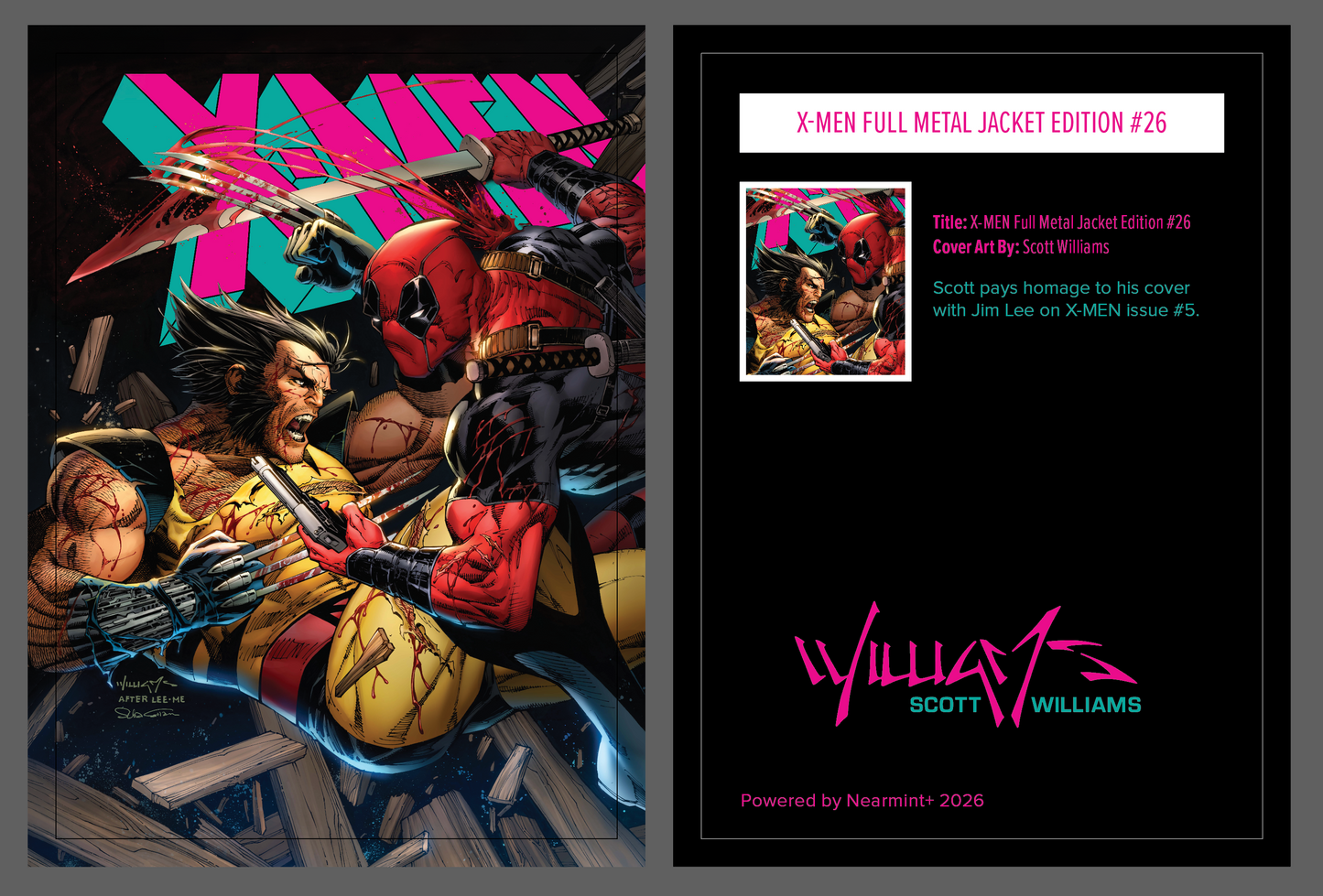 
                  
                    PRE-ORDER: X-MEN Full Metal Jacket Virgin Variant #26
                  
                