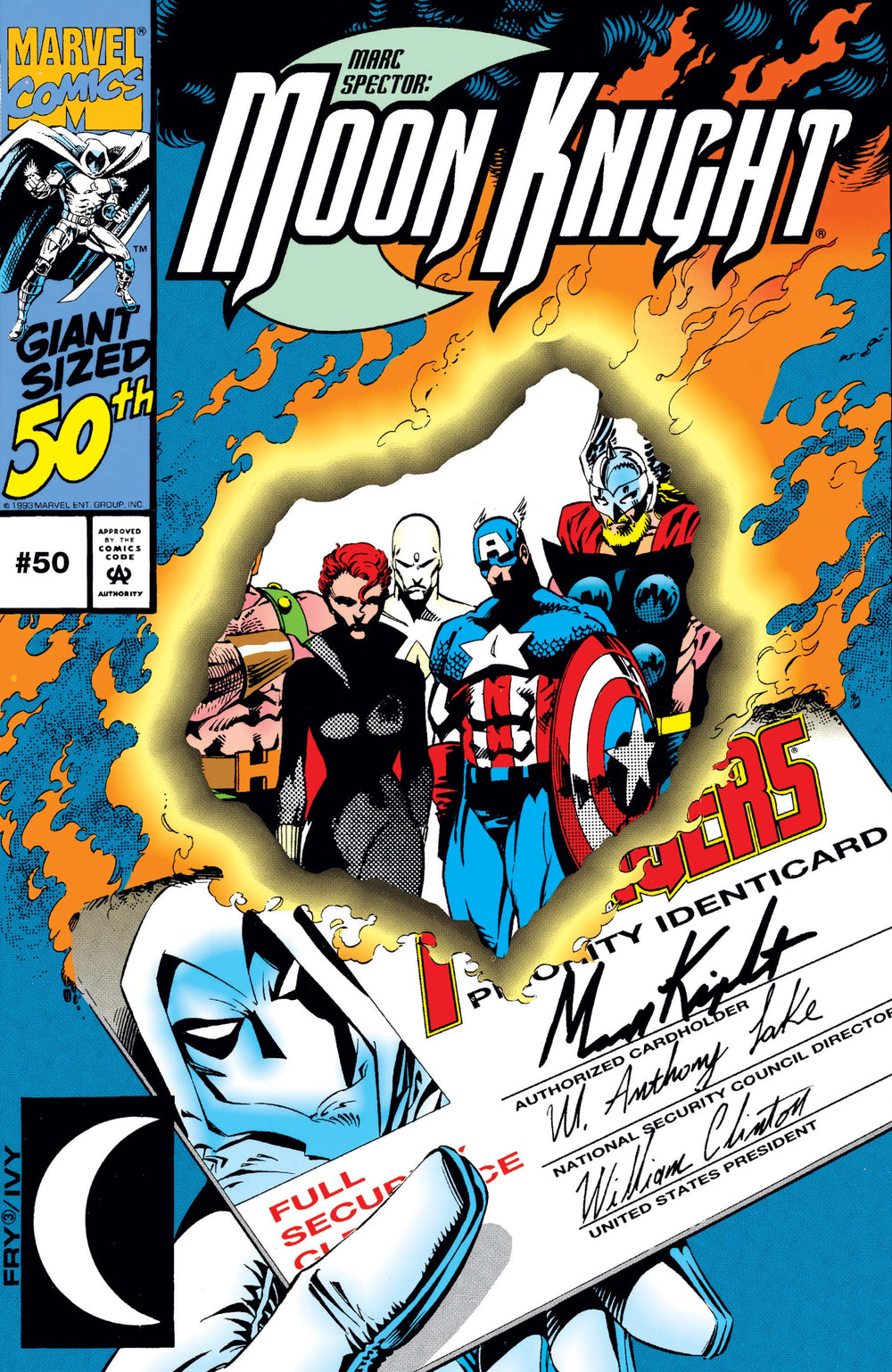 Moon Knight Die-Cut Cover issue #50