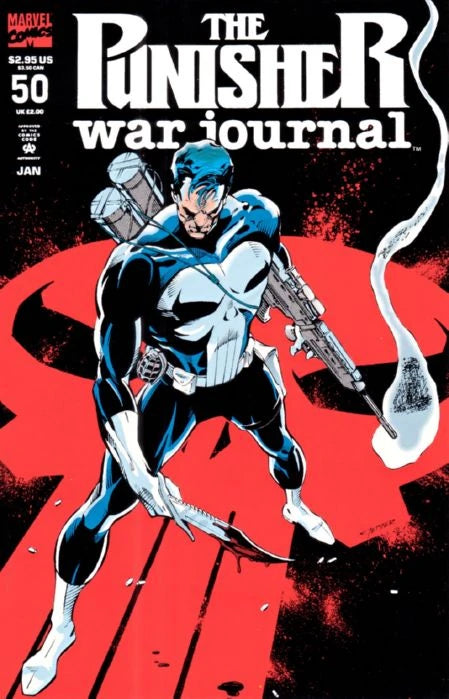 Punisher War Journal Newsstand Edition Embossed Cover issue #50