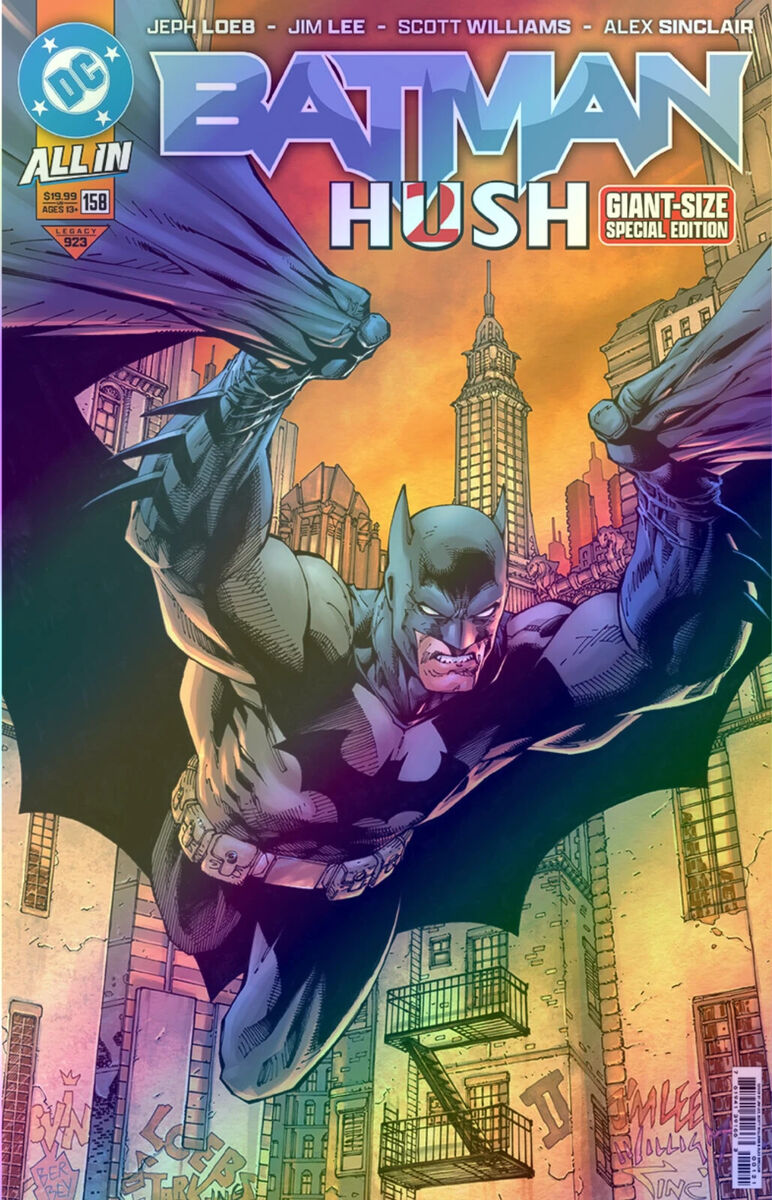 BATMAN HUSH2 Foil Artist Edition #158 Signed By Scott Williams