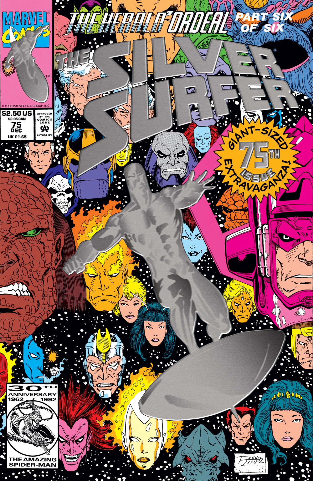 Silver Surfer Newsstand Edition Foil Embossed issue #75